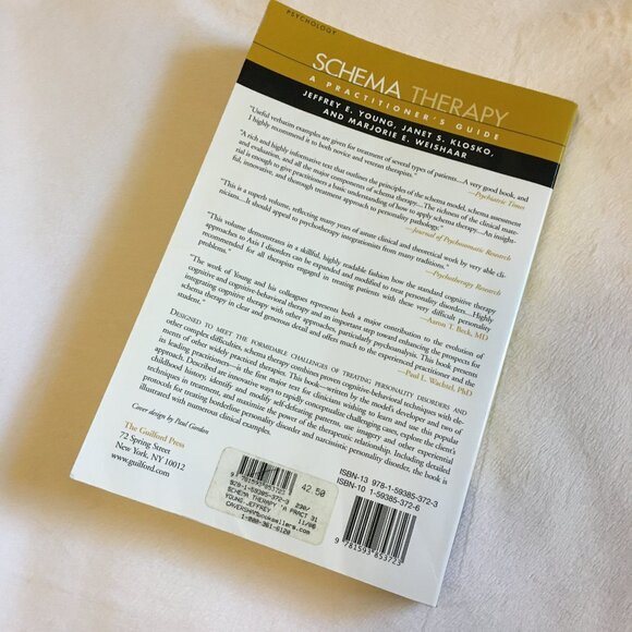 'Schema Therapy' Softcover By Jeffrey E. Young - Picture 3 of 8